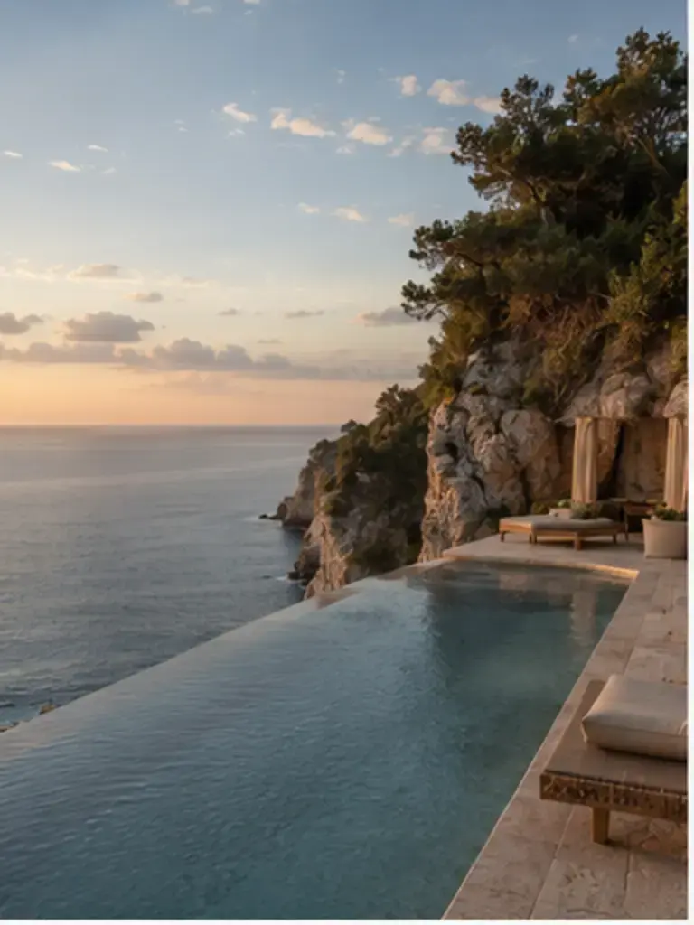 Cliffside infinity pool